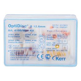 Optidisc Mini kit  KerrHawe - 120 discos ( 30 x 4 granos en Ø 12,6 mm ) + 2 Mandriles ( 1 Standard + 1 corto ) + 1 Optishine 