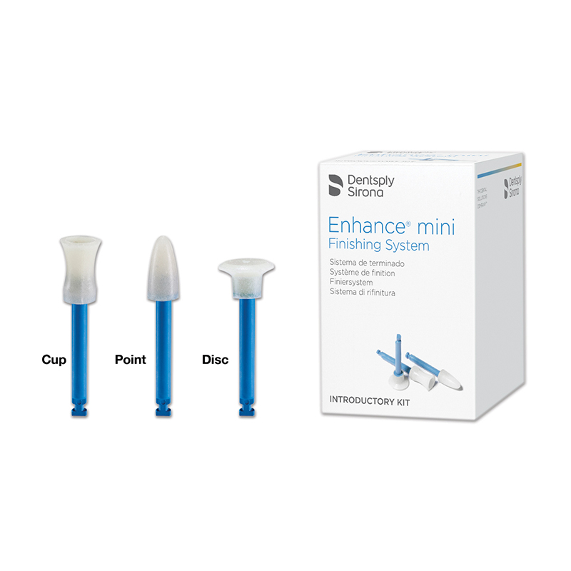 Enhance mini Intro Kit 624385 Dentsply Sirona - Contiene 60 undades (20 de cada discos, copas y puntas + 1 Enhance PoGo Sample