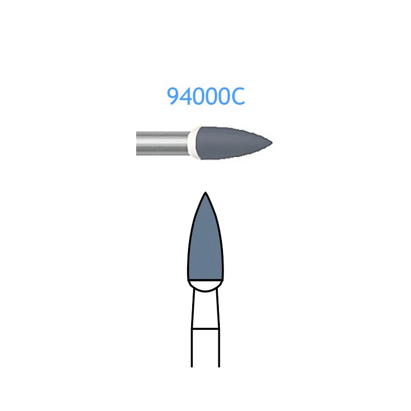 Pulidor diamantado 9400C.204.030  Komet - Unidad. Para contra-ángulo. Grano grueo