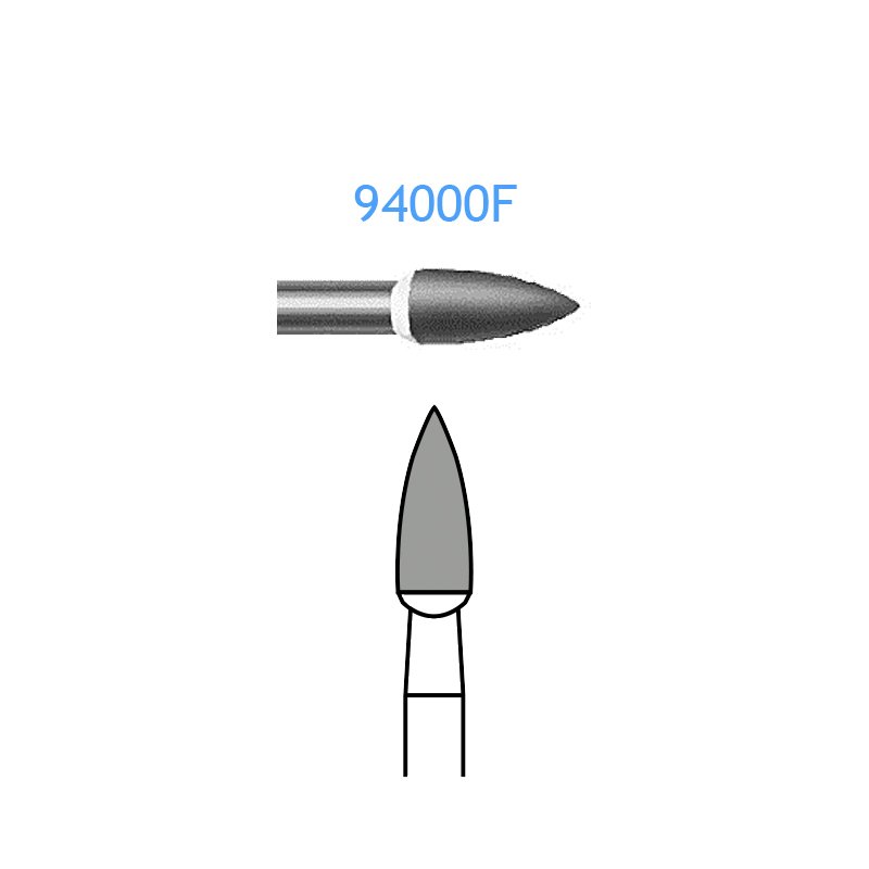 Pulidor diamantado 9400F.204.030  Komet - Unidad. Para contra-ángulo. Grano Fino