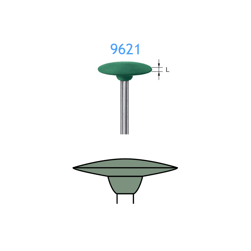 Pulidor Vede 9621.104.150  Komet - Caja de 10 unidades. Para pieza de mano