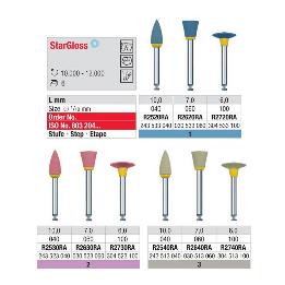 Star Gloss pulidores Edenta - Caja de 6 unidades.