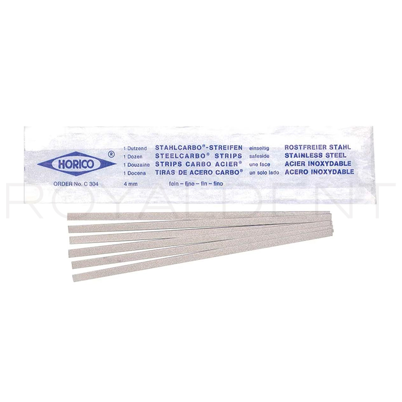 Tiras de acero 0.9x4mm fino 1sólo lado grano Fino Hotico - 1 blister de 12 unidades