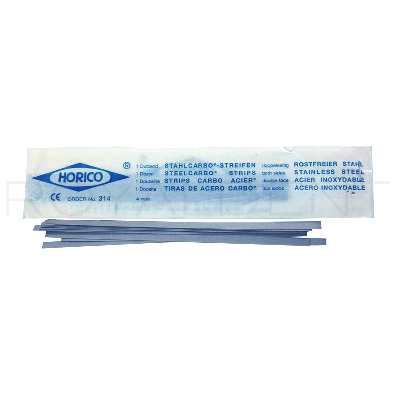 Tiras Horico 4 mmx0.2mm Grano Fino (2 Lados) 314 Horico - 12 unidades