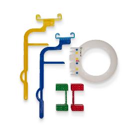 Posicionador Para Endo universal para sensores digitales y placas de fosfóro Troll Byte Kimera ENDO Directa - 2 brazos, vertical y horizontal con  2 bloques de mordida y un anillo posicionador