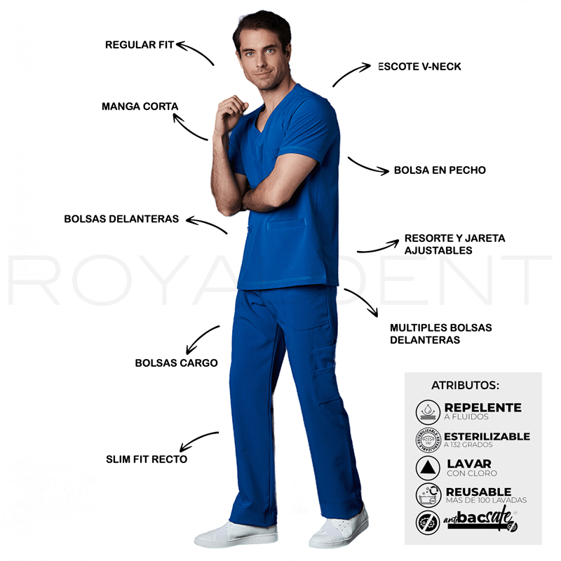Pijama sanitario Yale Square Rey Royal Dent - 
